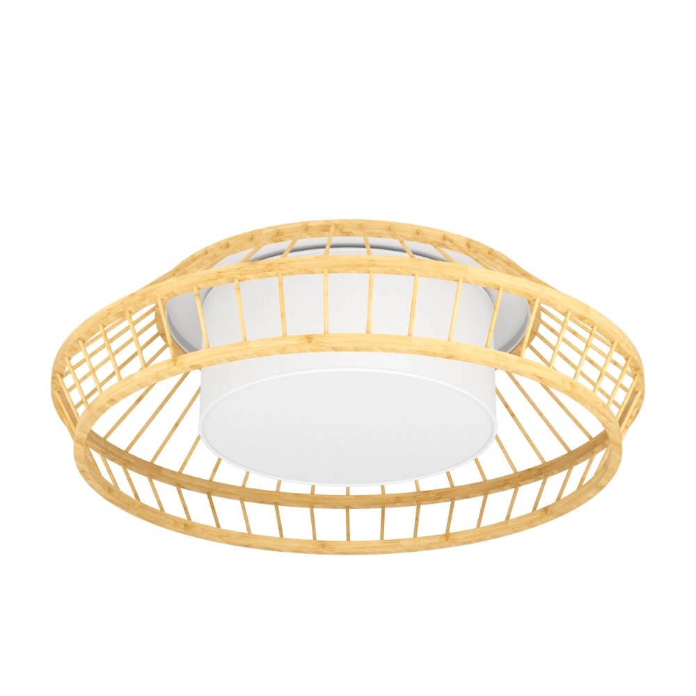 Plafonnier Yuku-Z bois Ø 46cm