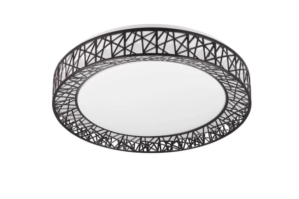 Plafonnier noir Cluster Ø48cm Trio 4017807599824