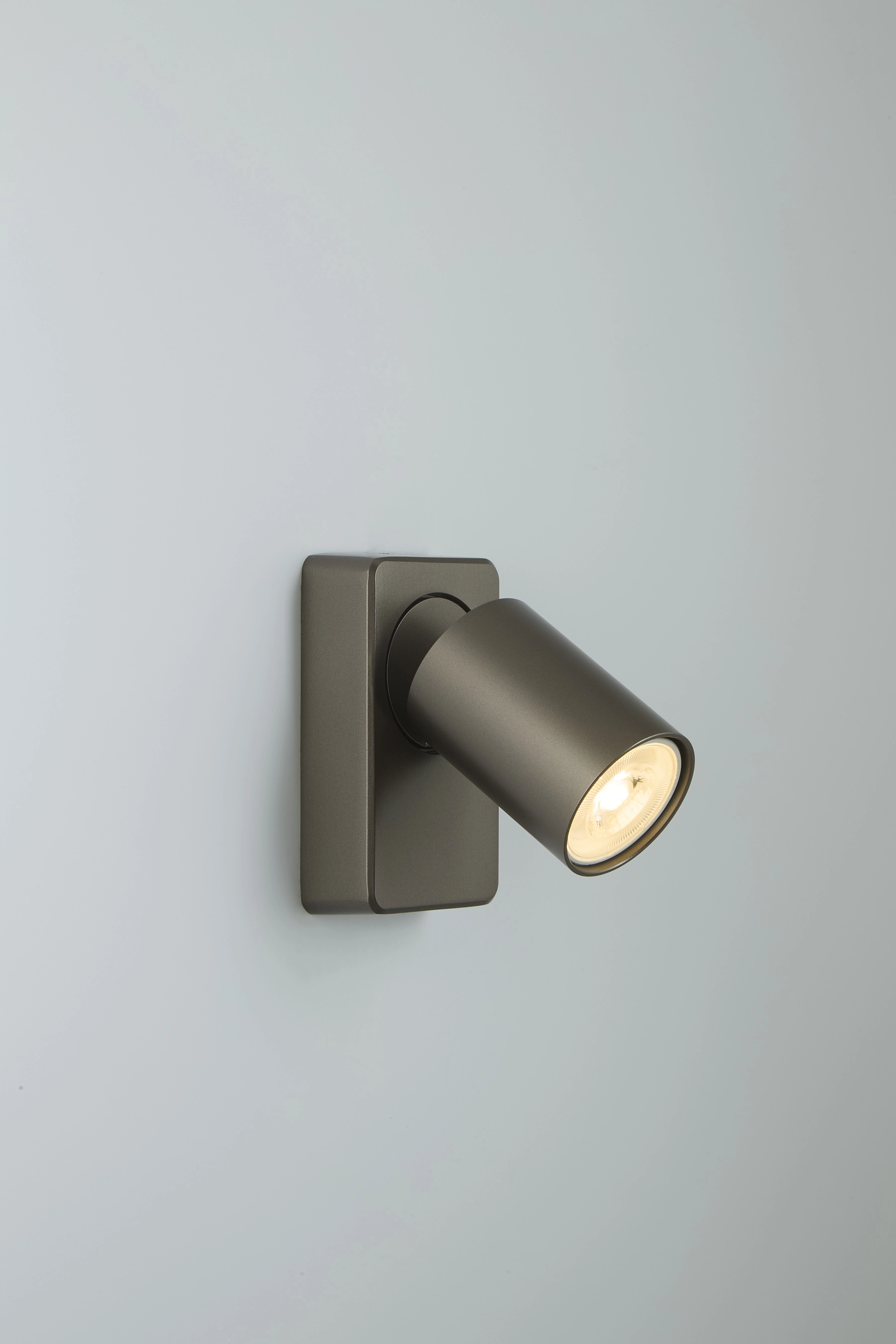 Lampe de plafond Moon 1 bronze rectangulaire