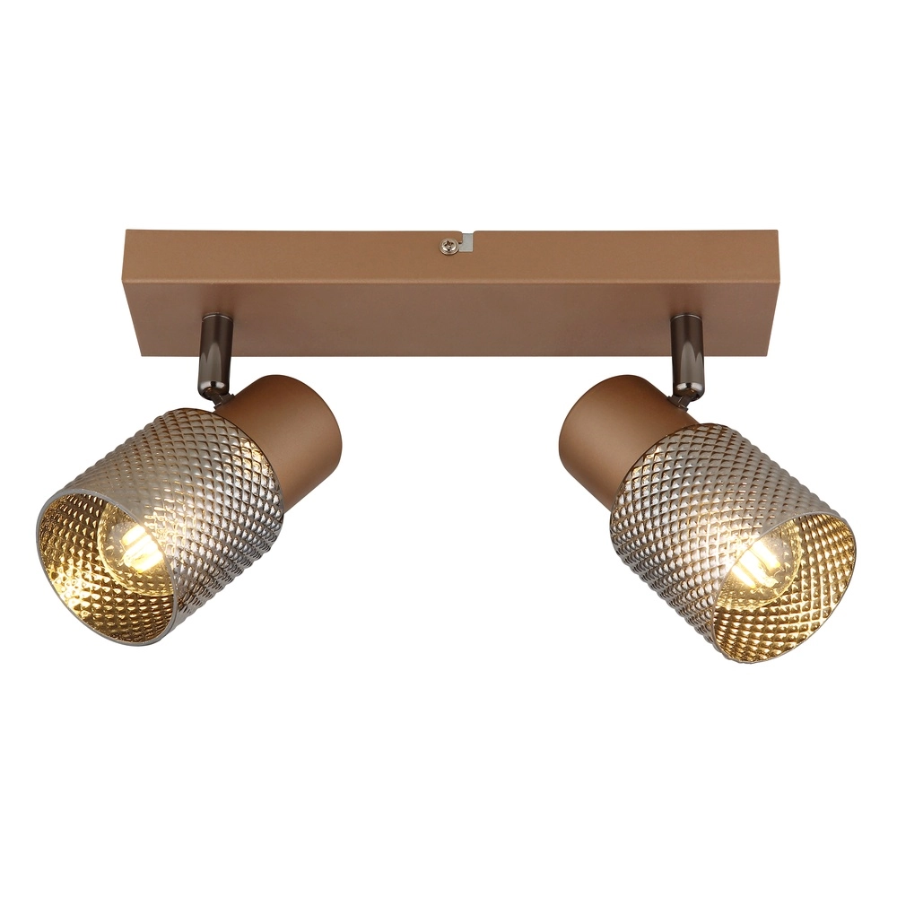 Lampe de plafond Satella 2-café marron clair Globo 9007371474561