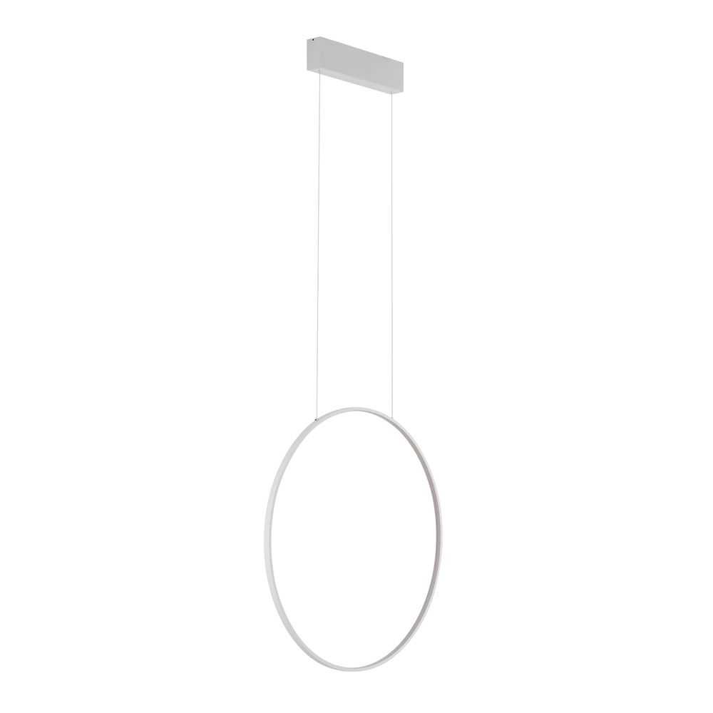 Lampe pendante de conception Circolo Led blanc Ø 60 cm vertical