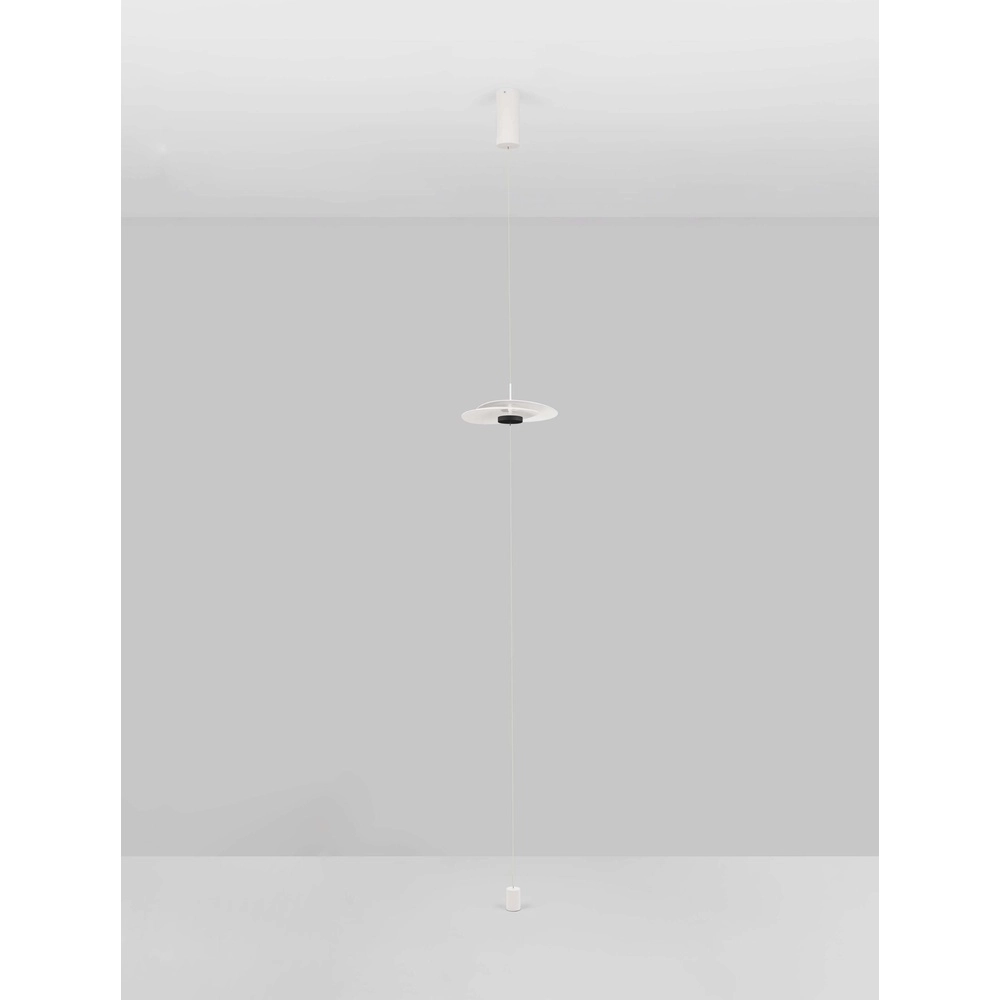 Suspension Olea design blanc Ø 35cm Lyora 5212017456946