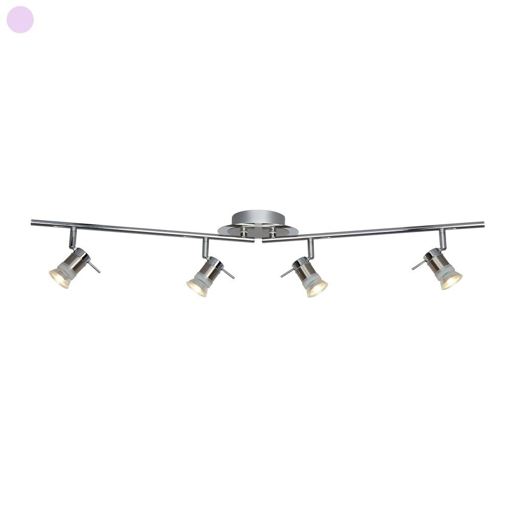 Spot monté en surface pour salle de bain Aries 4 gris clair