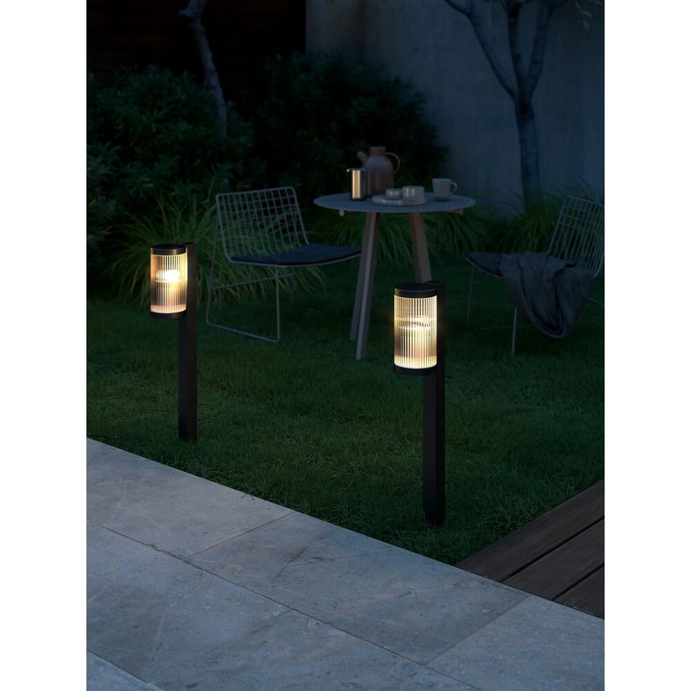 Lampe de jardin en verre Coupar noir Nordlux 5704924010675