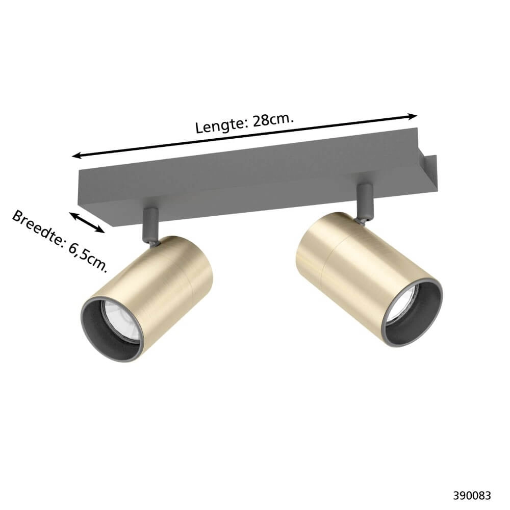 Spot en saillie chic Cumaribo 2 lumières Stars of Light 9008606221370