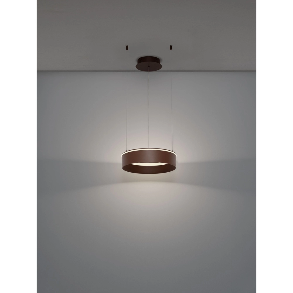 Lampe pendante moderne Olivia marron Ø 40 cm Lyora 5212017494238