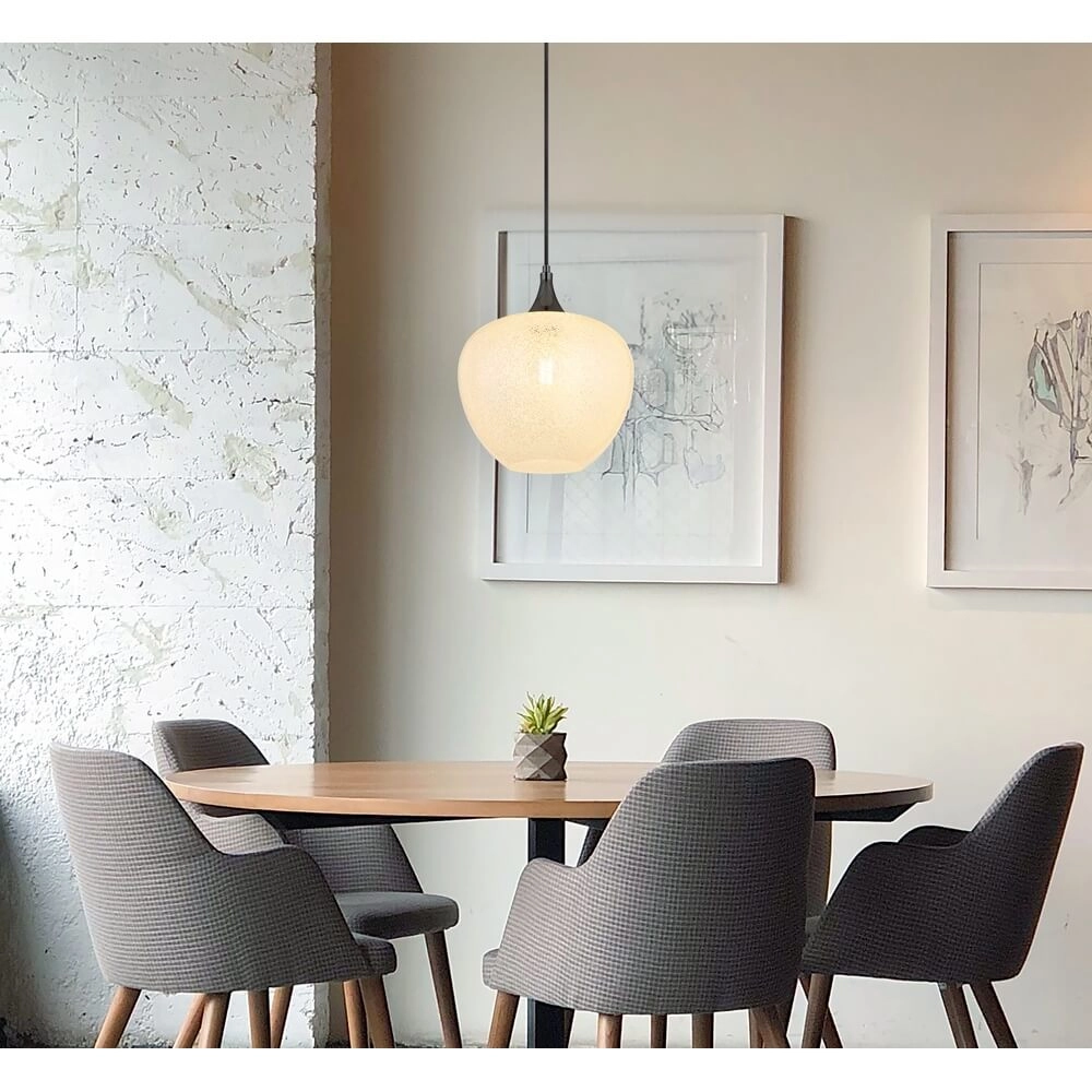 Suspension anthracite Maxy avec verre blanc Ø 29cm Globo 9007371447176