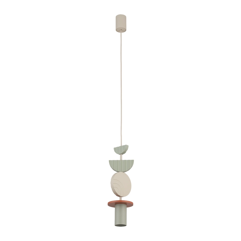 Lampe pendante unique Drops Color Vert sauge Lyora 5903139111935
