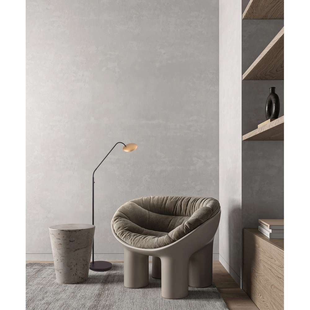 Lampe de lecture flexible Scala noir avec or Masterlight 8718121296081