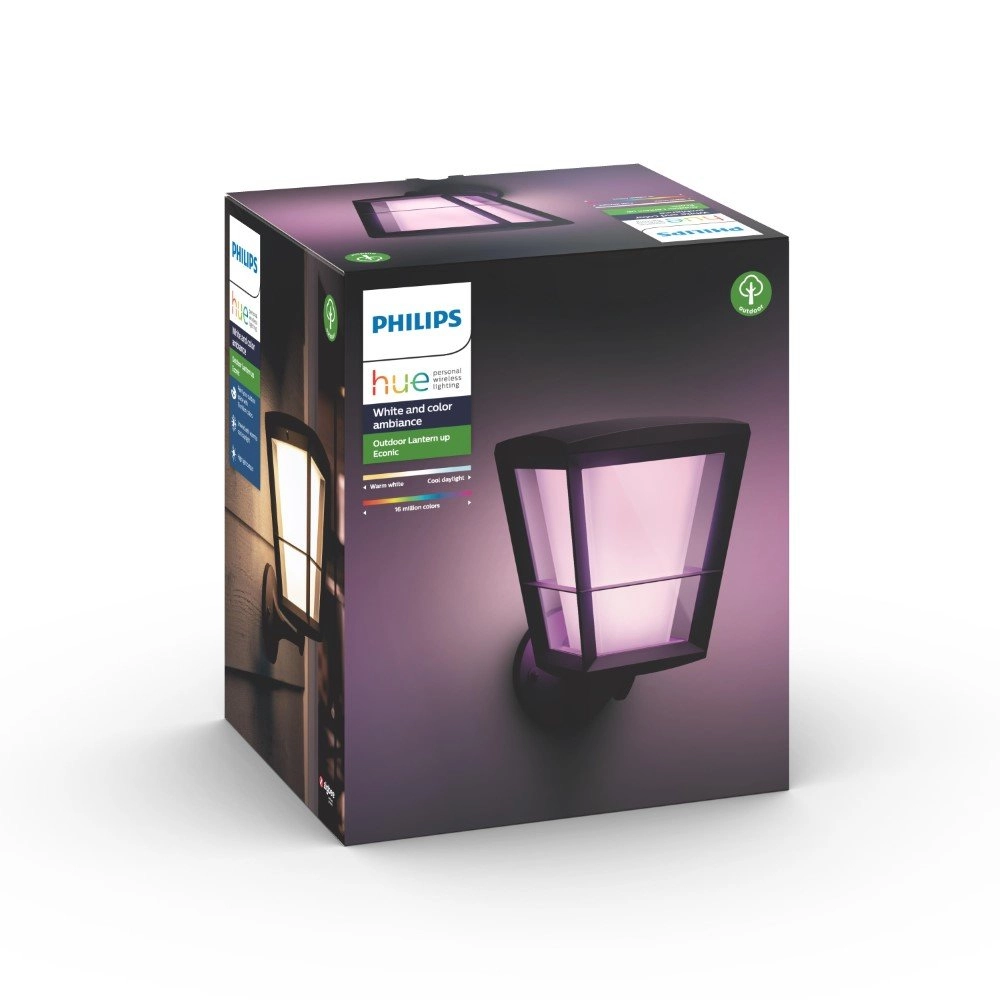 Lampe d'extérieur Hue Econic carré noir Philips 8718696170571