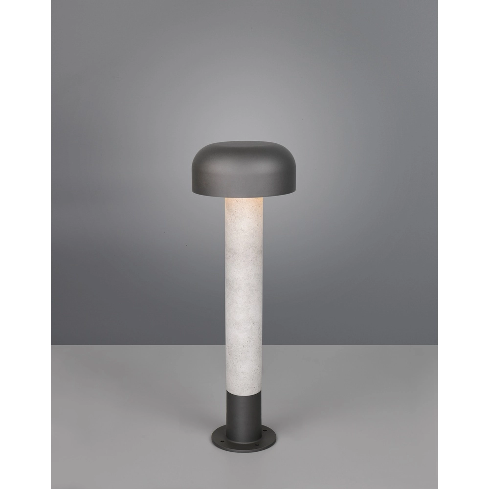 Lampe de jardin design Fraser gris 54cm Trio 4017807650259