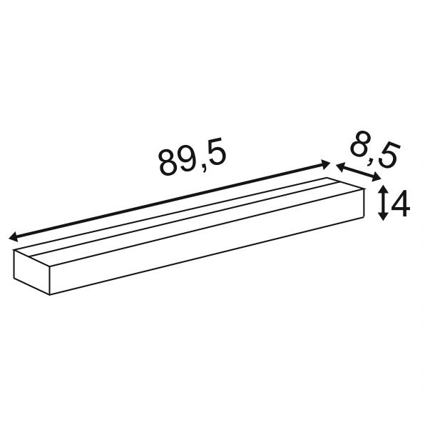 Lampe LED Sedo 21 LED 89cm gris SLV 4024163156769