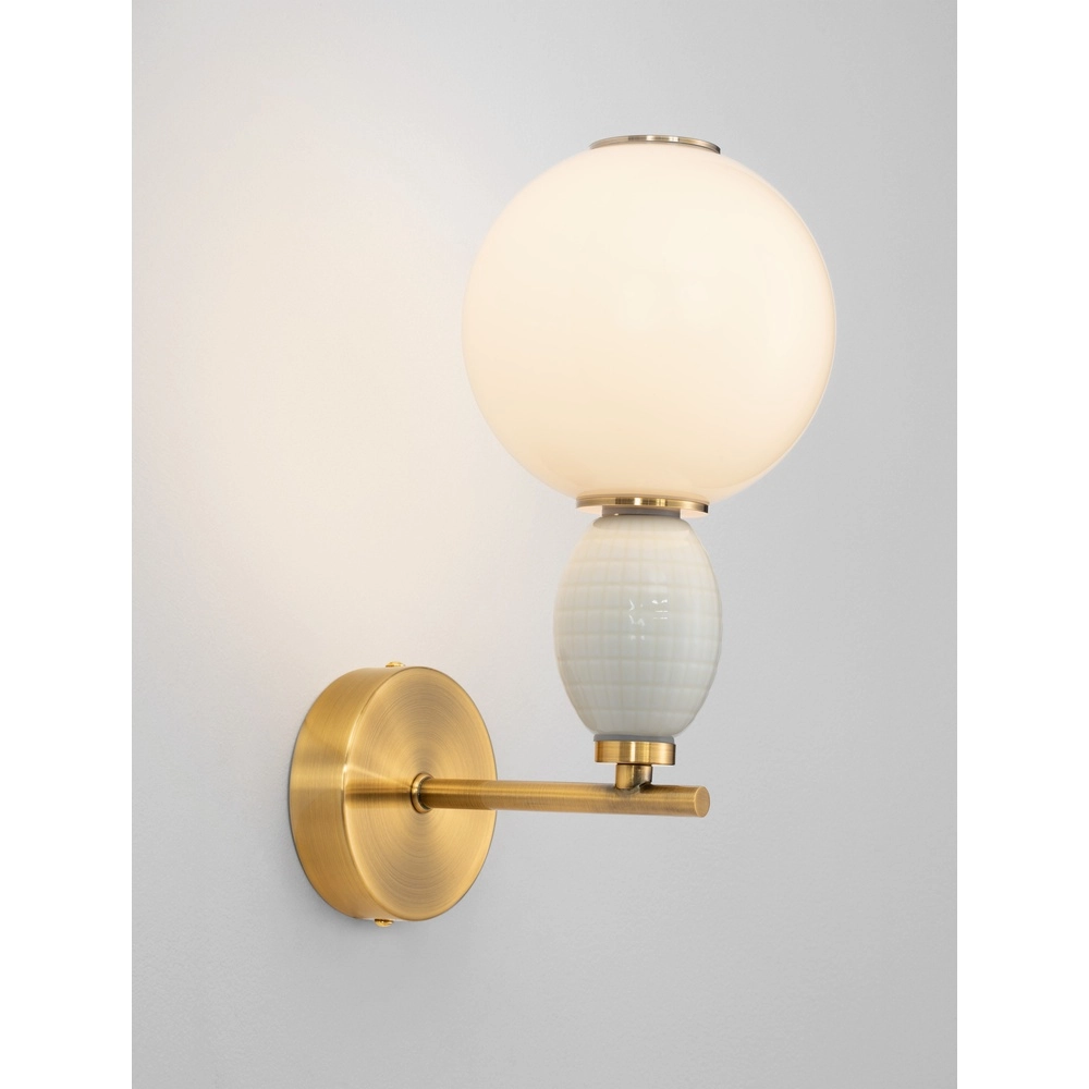 Applique murale Obrie Or avec blanc Lyora 5212017484215