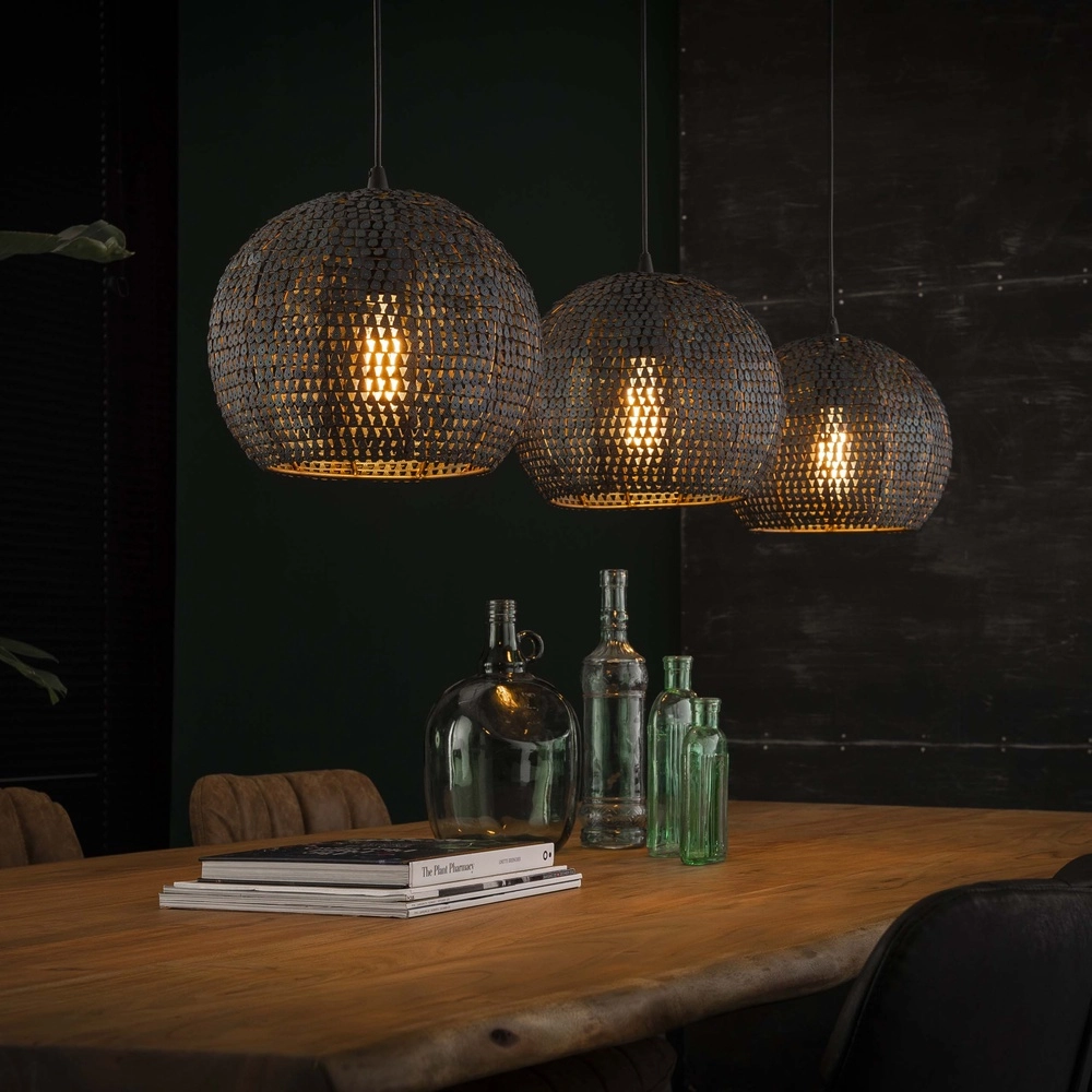 Lampe suspendue à l’échelle 3L Armor 3x Ø 26cm