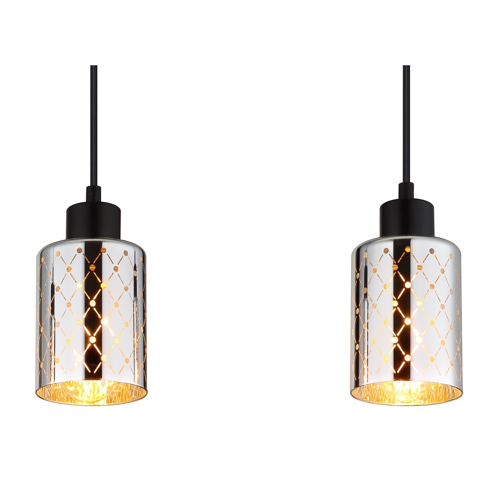 Lampe pendante de conception Alonso Noir à 3 lumières Globo 9007371575251