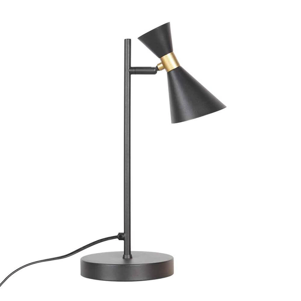 Lampe de table design Preto noir avec or Steinhauer 8712746176308