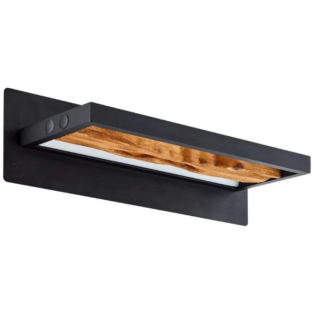 Lampe de chevet LED Chaumont avec du bois Brilliant 4004353411779