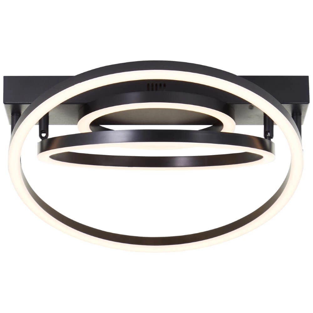 Plafonnier à intensité variable Pedley noir Brilliant 4004353442094