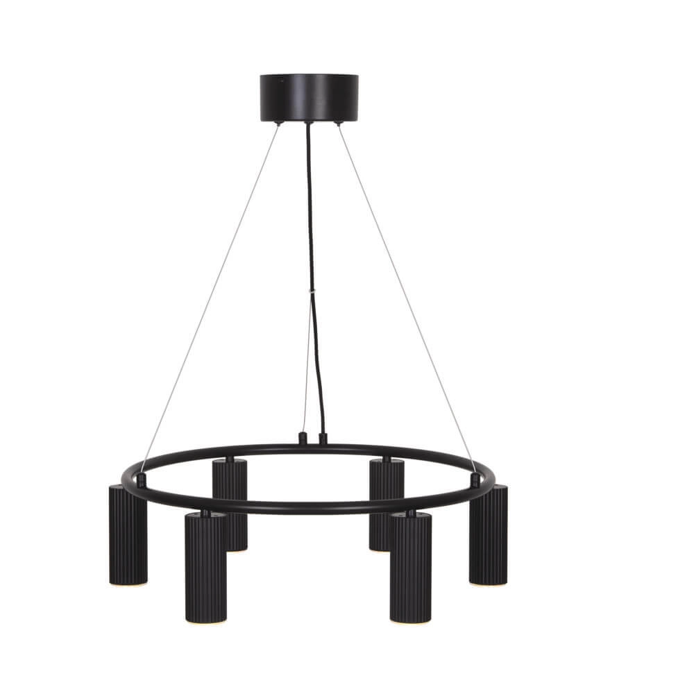 Suspension design Vico noir 6 lumières Nordlux 5704924024481