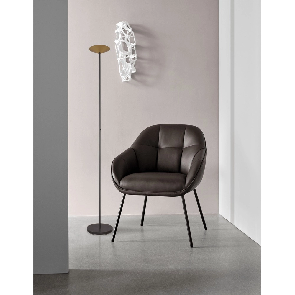 Lampe de pied Ceppo noir avec or Masterlight 8718121347370