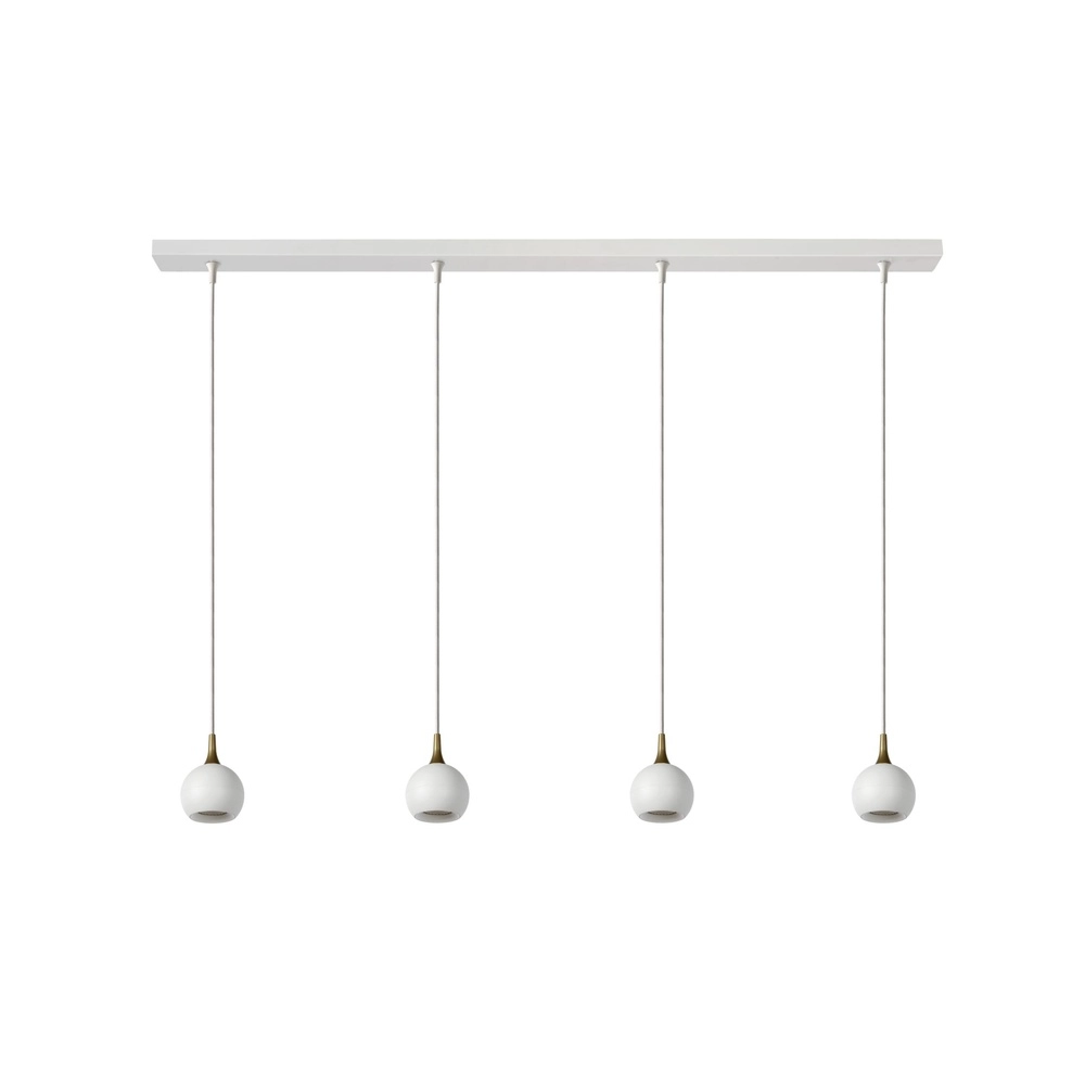 Lampe pendante de conception Favori Blanc 4 lumières