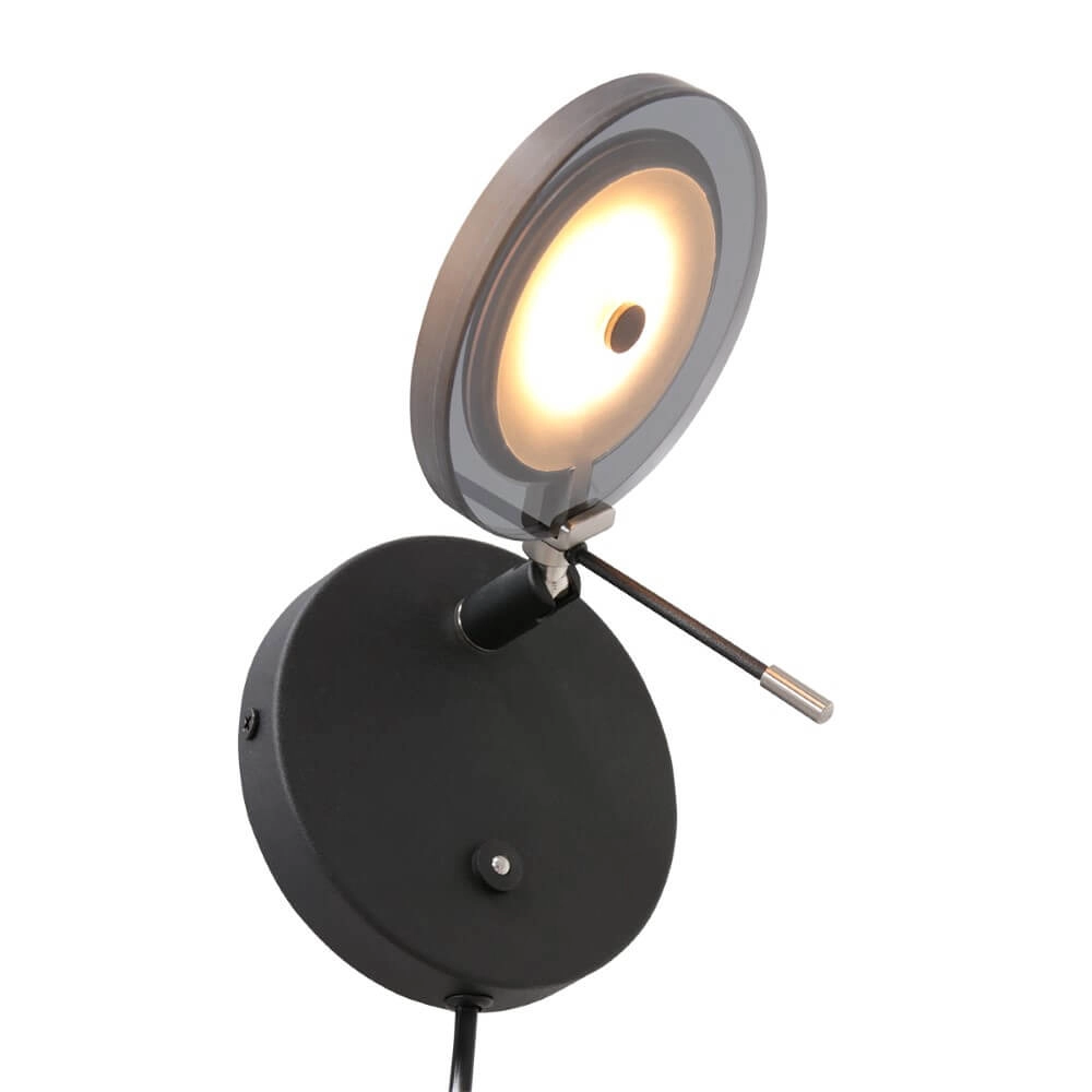 Lampe de lecture murale Turound noir Steinhauer 8712746145458