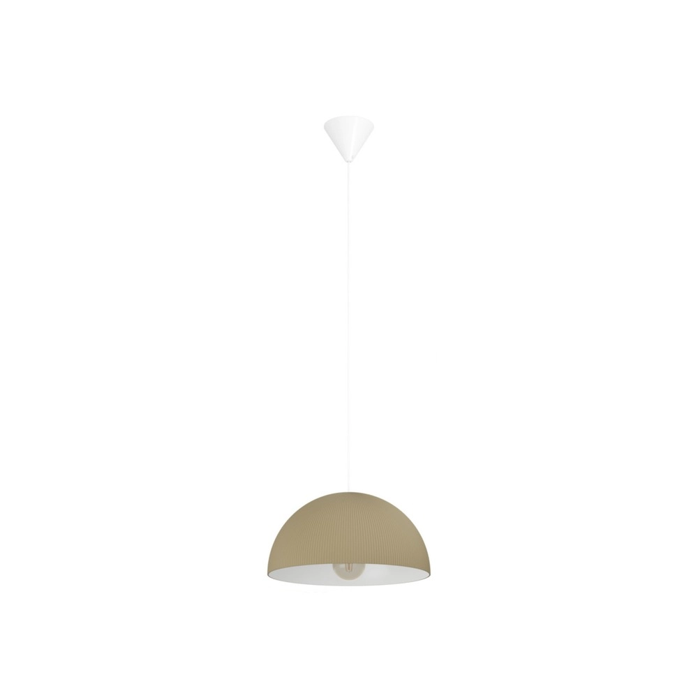 Lampe pendante de conception Gaetano 2 brun sable avec du blanc Ø 40 cm Eglo 9008606391608