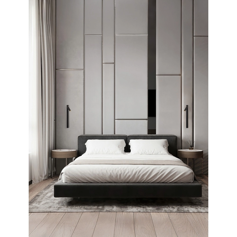 Lampe de chevet Tondo noir Lyora 5212017478085