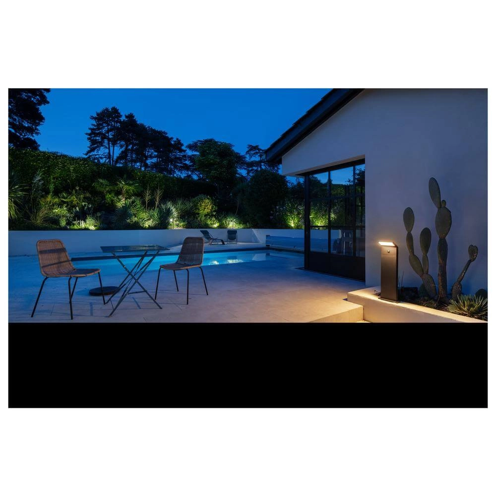 Lampe de jardin design Ordi 2 Pole 70 noir 70cm avec capteur SLV 4024163300551