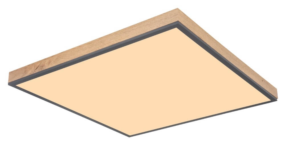 Plafonnier LED en bois Doro 59x59cm Plafonnier LED en bois Doro 59x59cm
