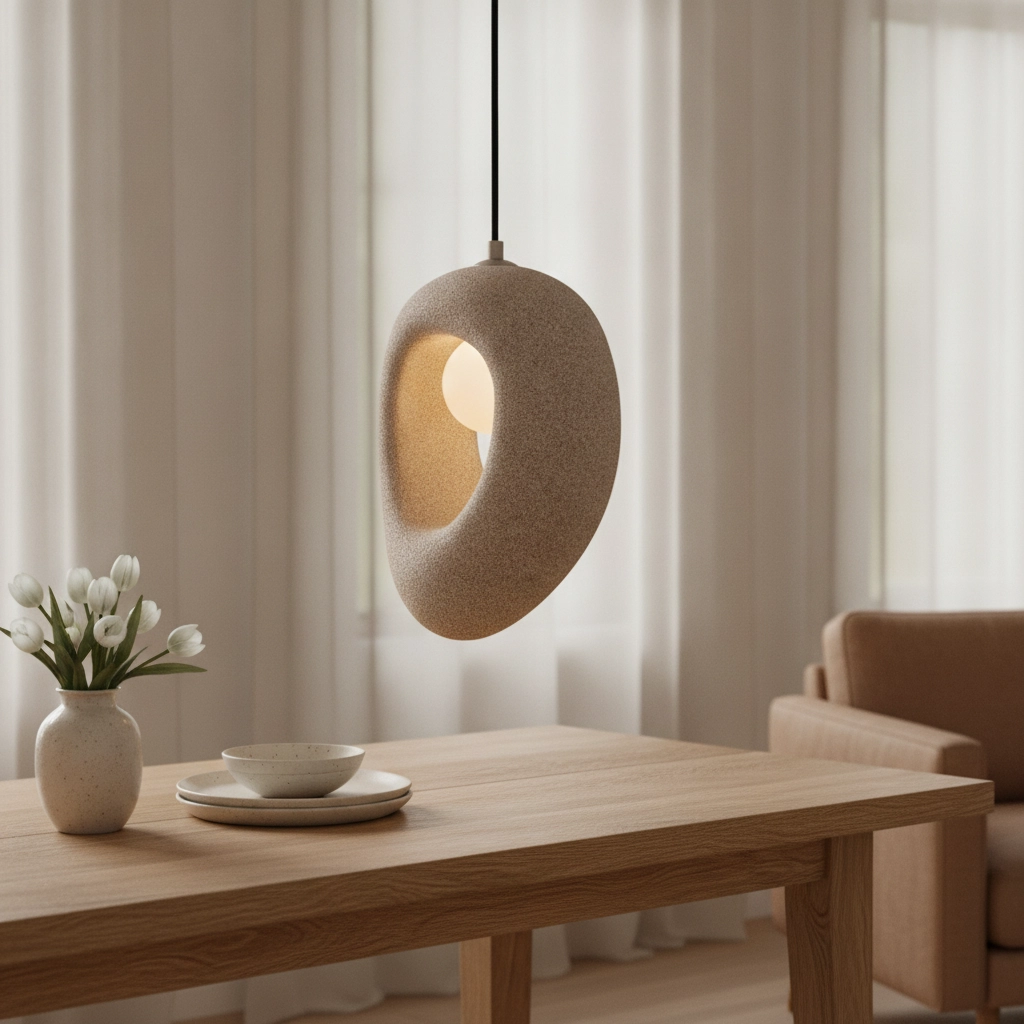 Suspension naturelle Tempus marron 30cm
