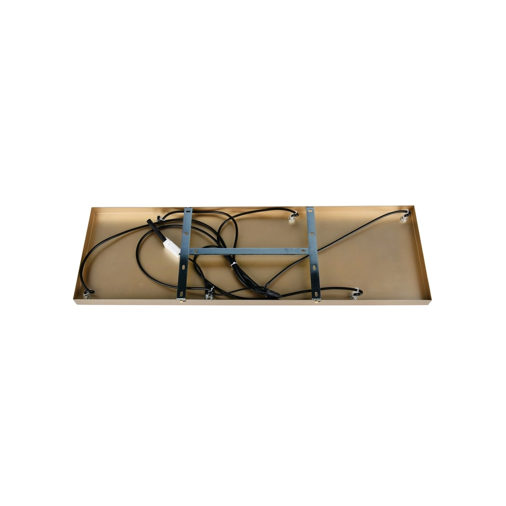 Lampe suspendue à 6 lampes Emelie Or avec verre blanc Trio 4017807724332