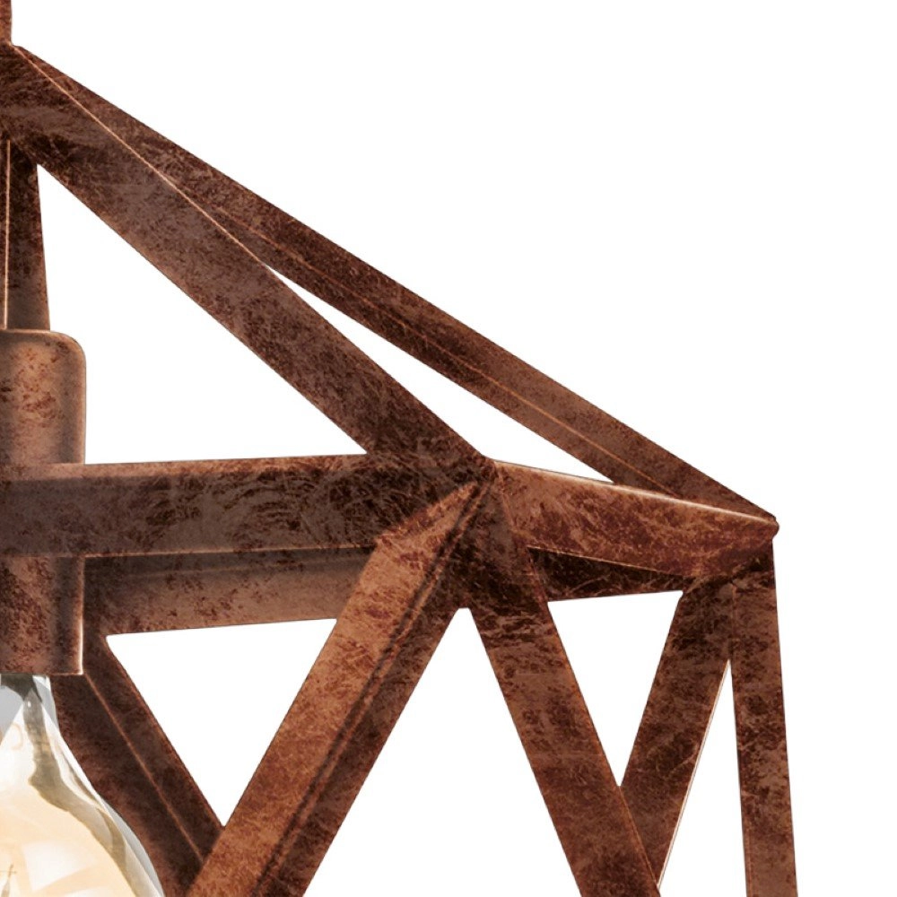 Lampe à suspension Embleton 30,5cm cuivre antique Eglo 9002759497972