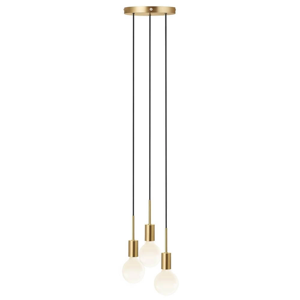 Suspension 3 lumières Paco laiton Nordlux 5704924005244