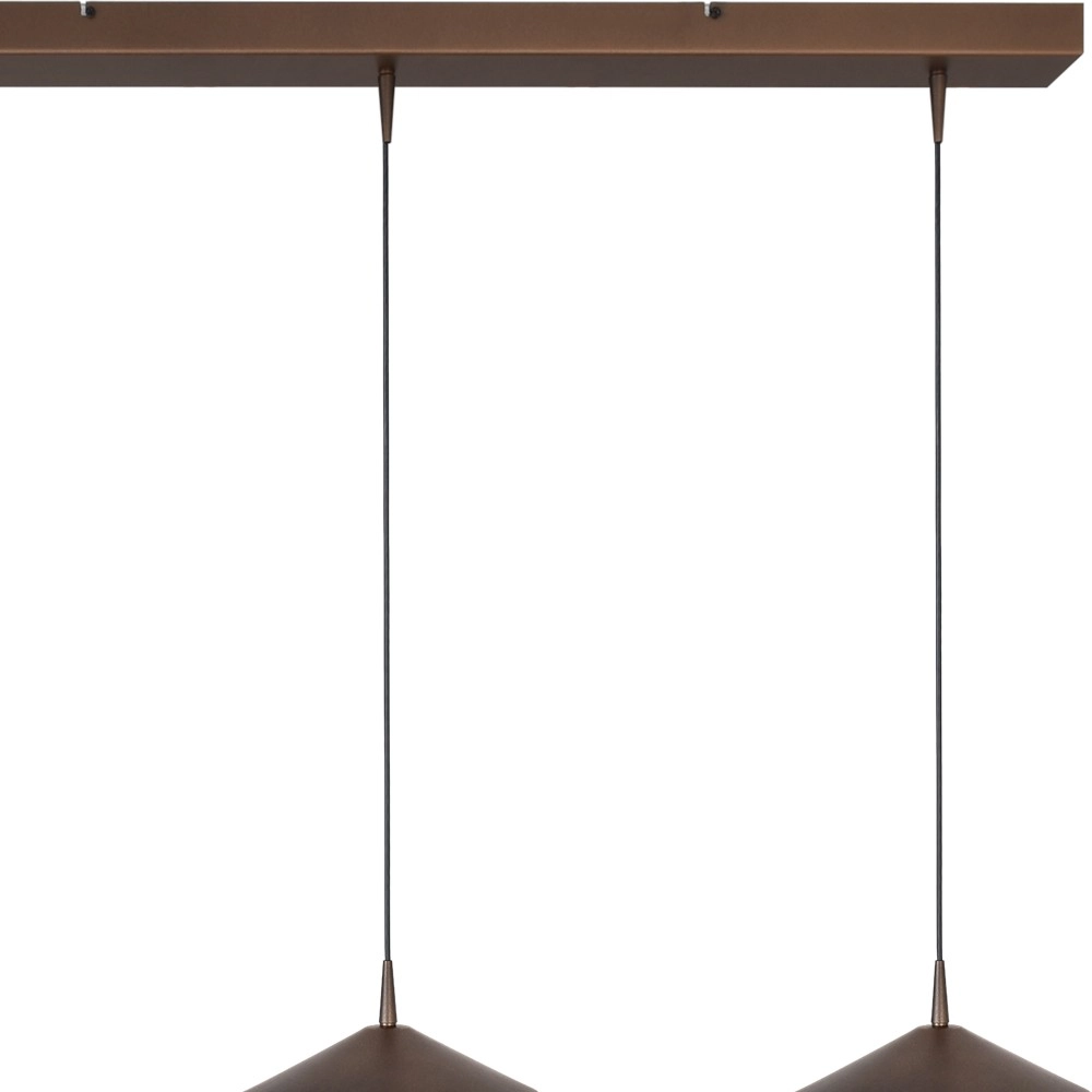 Lampe pendante à 3 lampes Ceppo Brun cacao Ø 22cm Masterlight 8718121358499