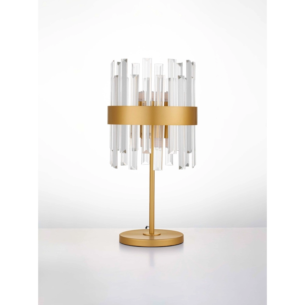 Lampe de table dorée Crown Ø 25cm Lyora 5212017468345