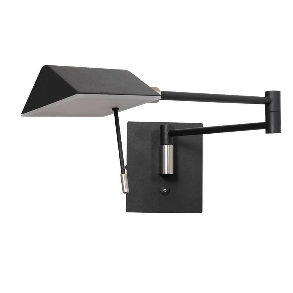 Lampe de lecture murale noire Retina Steinhauer 8712746166040