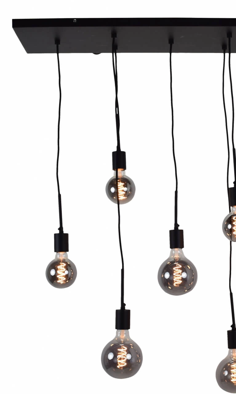 Lampe suspendue Bulby 10 lumières noires Urban Interiors 8719325467659