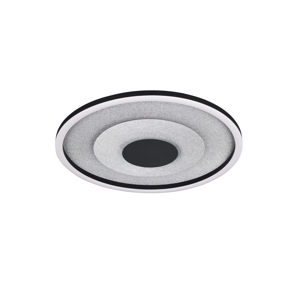 Lampe de plafond Yomo Rond noir Trio 4017807704457