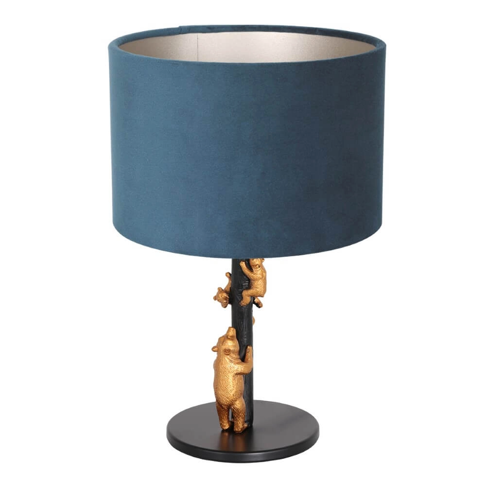 Lampe de table design Animaux avec du velours bleu Steinhauer 8712746151923