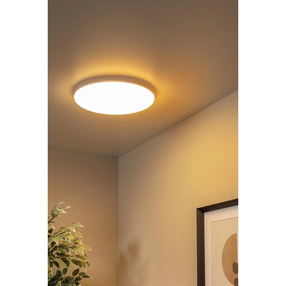 Éclairage de plafond Olson Ø 35cm blanc - IP44 Lucide 5411212792242