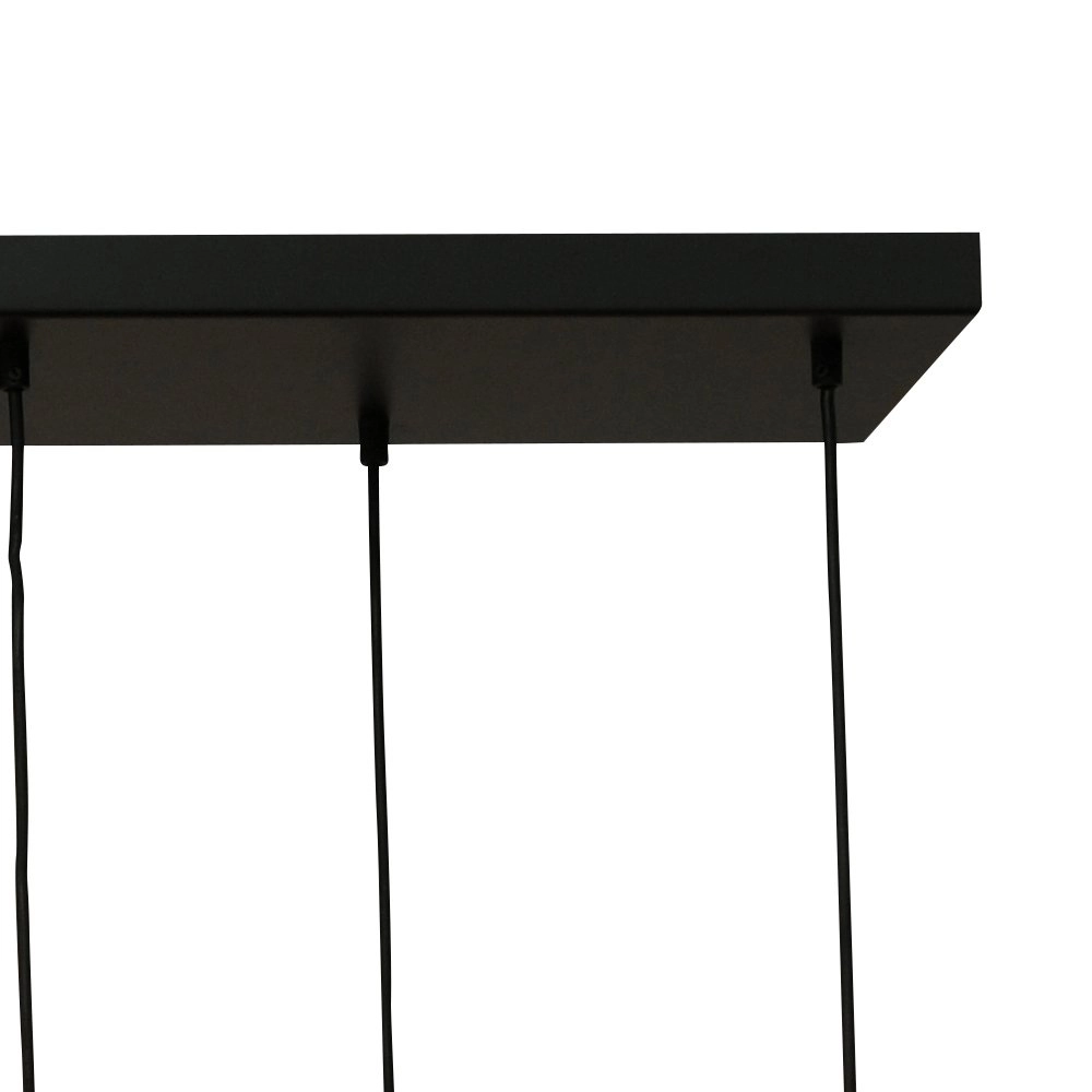 Lampe suspendue noire avec de l'or Bounty Verre curio à 8 lumières Masterlight 8718121256009