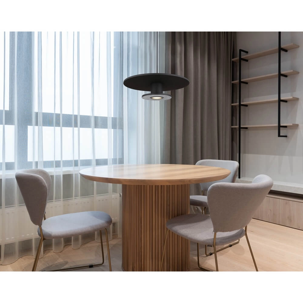 Suspension noire Carter Ø 38cm avec feutre Globo 9007371474745