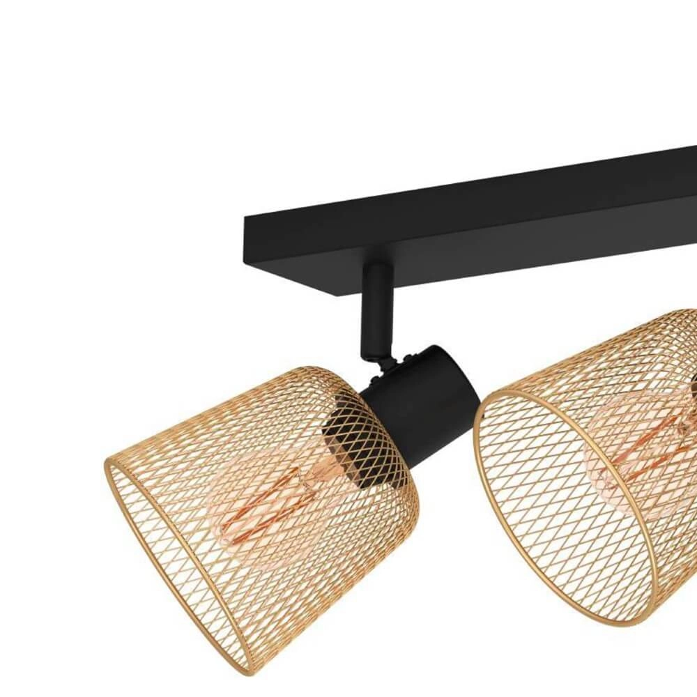 Plafonnier Coslada 4 lumières - or avec noir Eglo 9008606262076