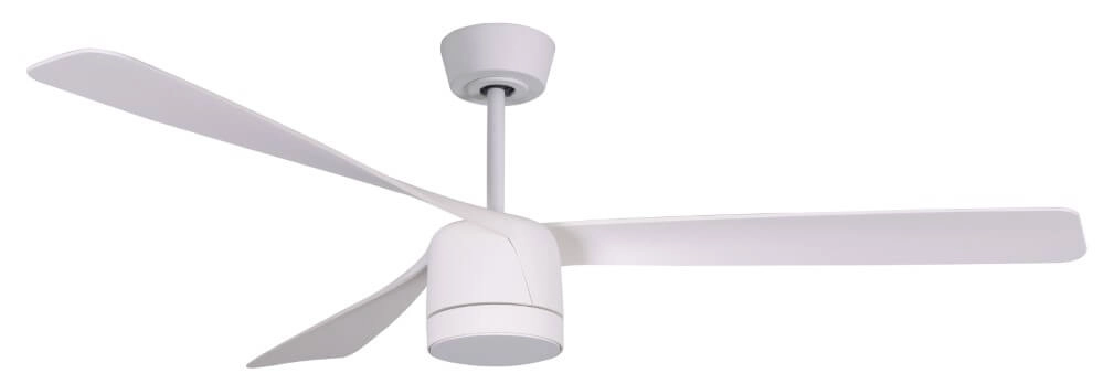 Ventilateur de plafond blanc avec lampe Peregrine Ø142cm