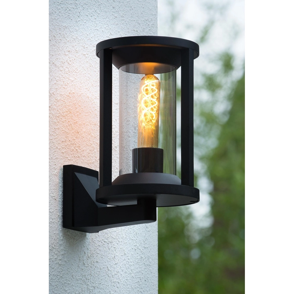 Lampe de porte d’entrée Cadix IP65 noir Lucide 5411212151896
