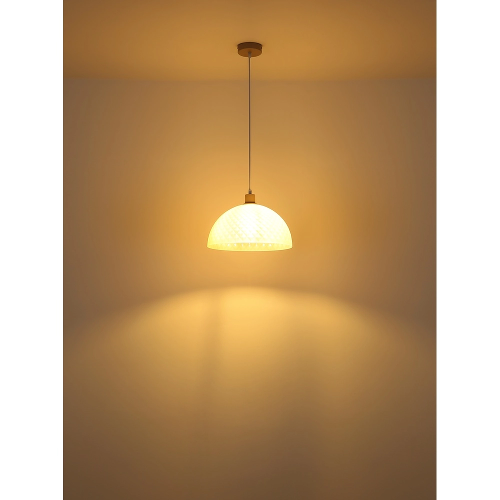 Lampe pendante simple Selma brun sable Globo 9007371589104