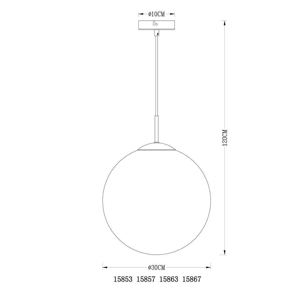 Lampe suspendue Varus nickel Ø 30cm Globo 9007371377442
