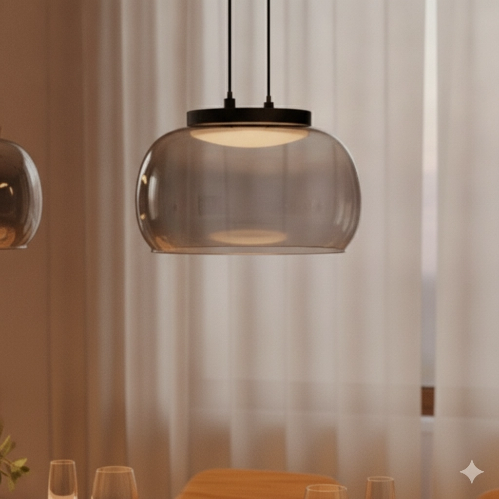 Suspension moderne Bios 3 lumières noir
