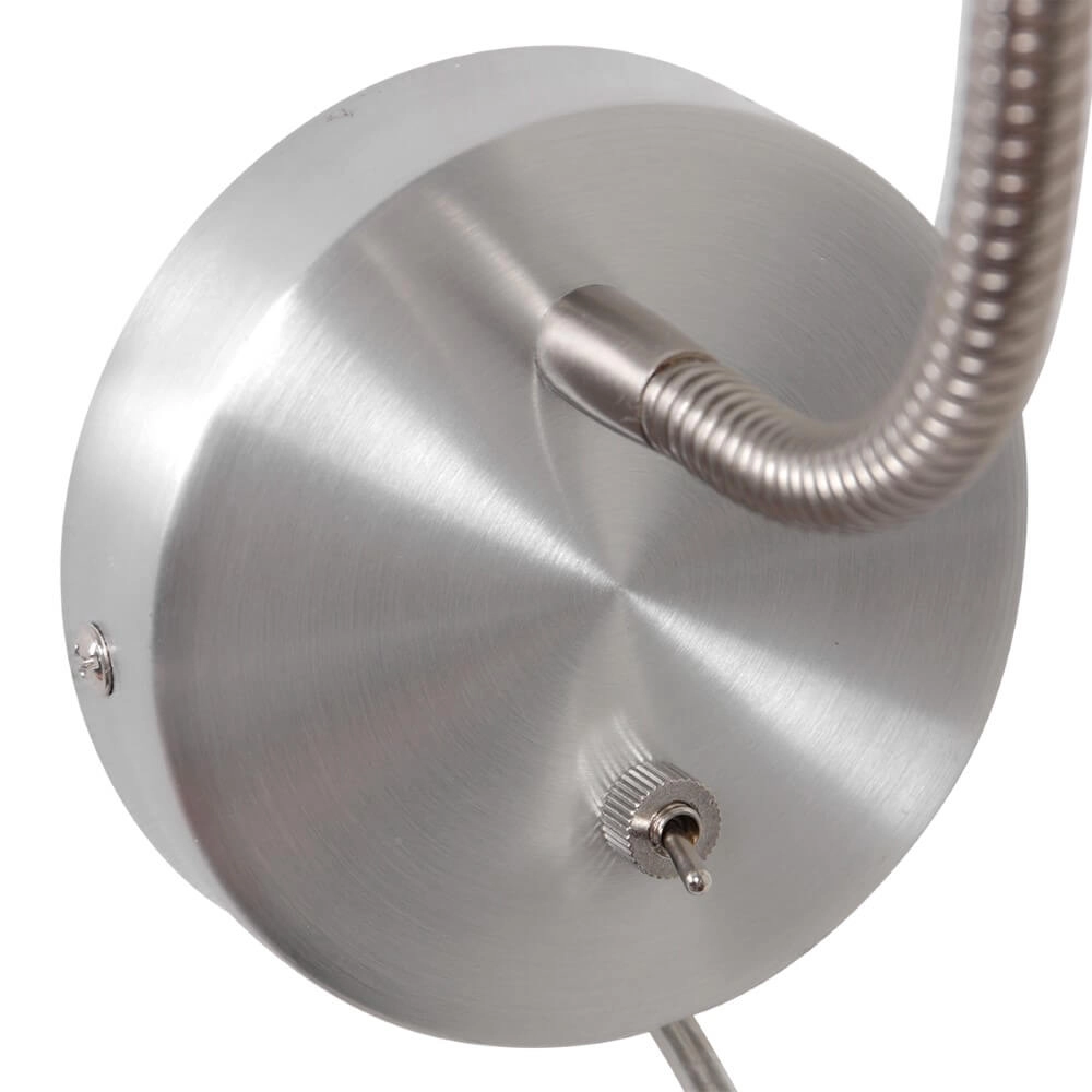Lampe de chevet flexible Upround Acier inoxydable Steinhauer 8712746161359